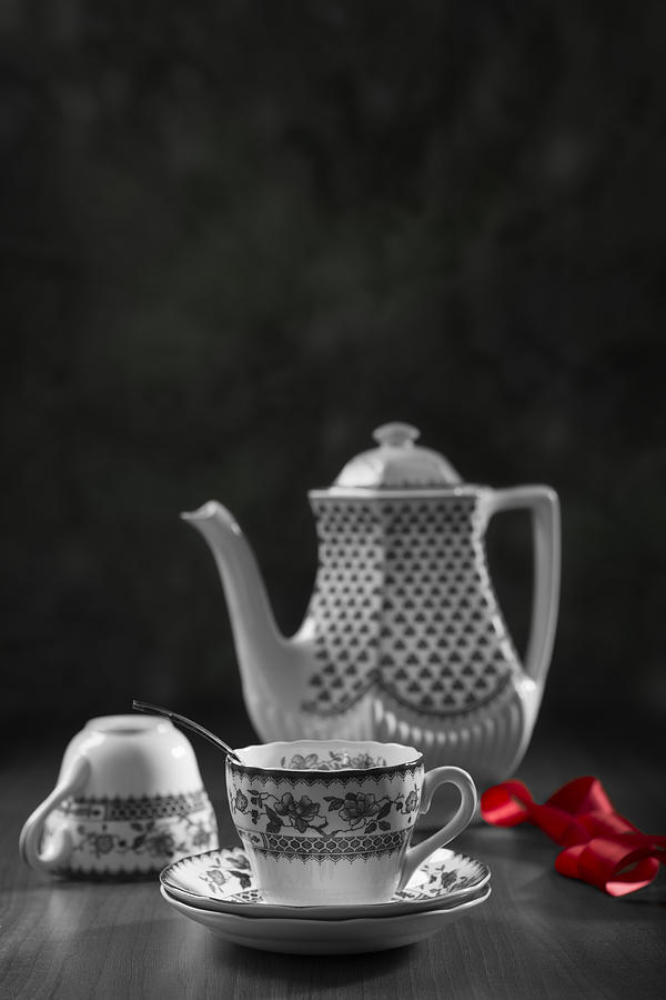 Vintage Photograph - Vintage Teacups #1 by Amanda Elwell
