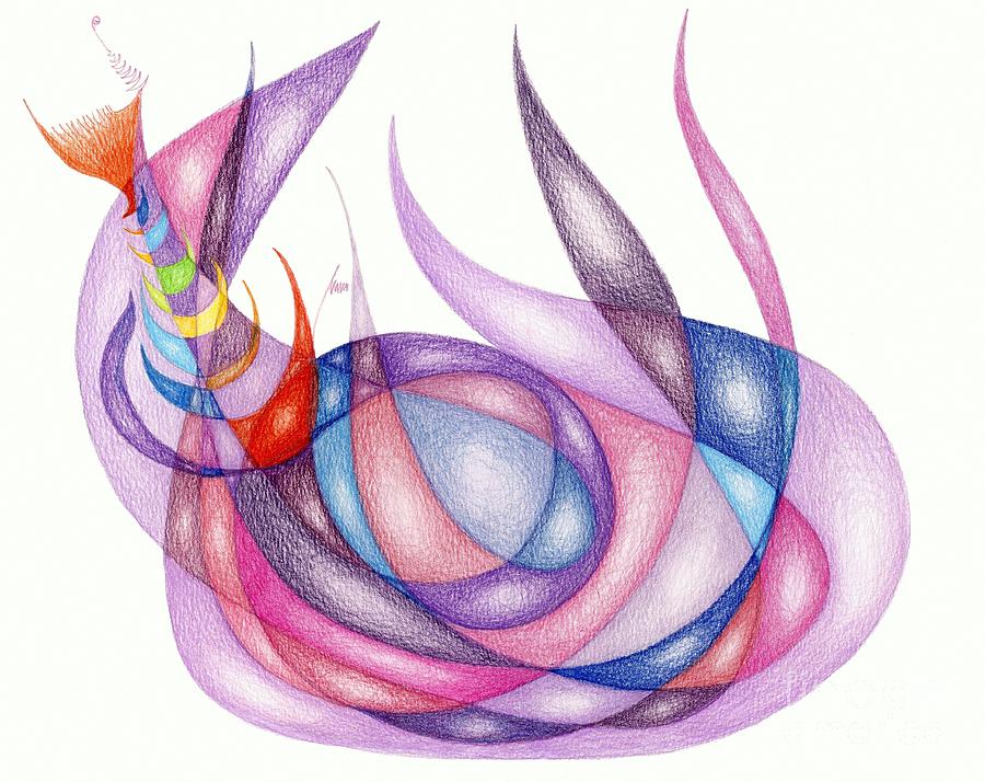 Pink Fish Inverted Colors Painting by Tatyana Zverinskaya - Fine
