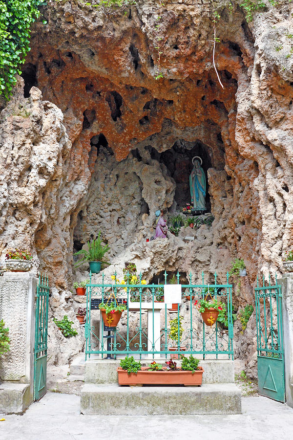 Virgin Mary grotto Photograph by Borislav Marinic - Pixels