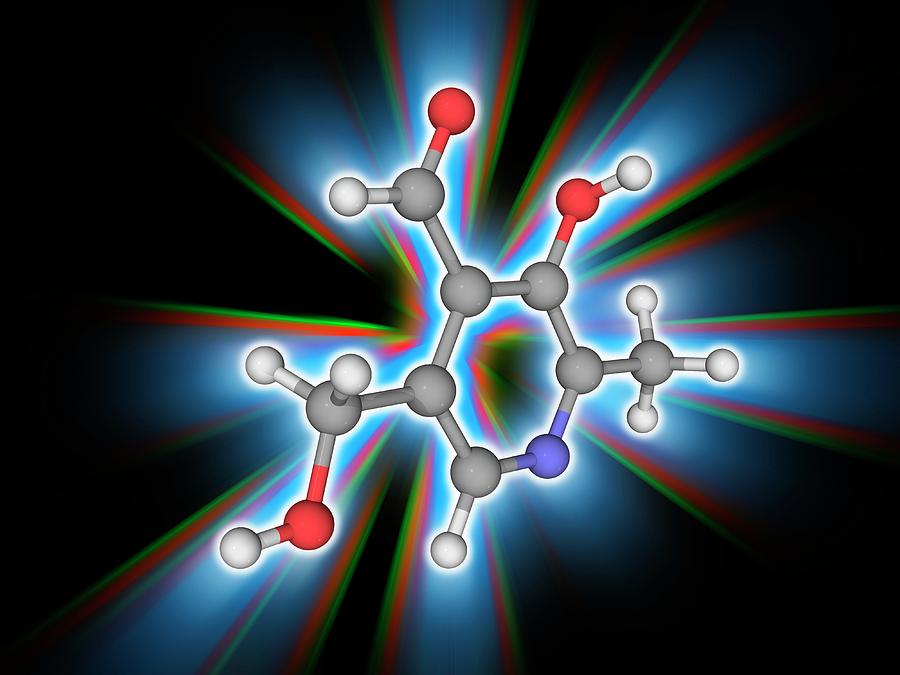 Vitamin B6 (pyridoxal) Organic Compound Molecule Photograph By Laguna ...