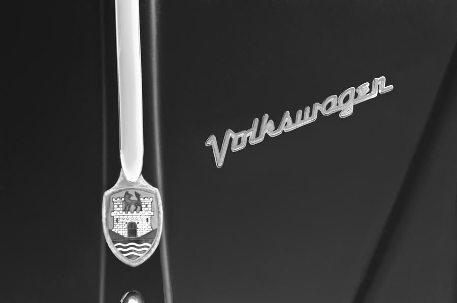 Volkswagen VW Bug Hood Emblem #1 Photograph by Jill Reger