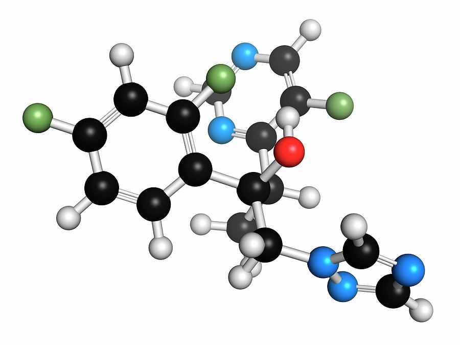 Voriconazole Antifungal Drug Molecule Photograph by Molekuul/science ...