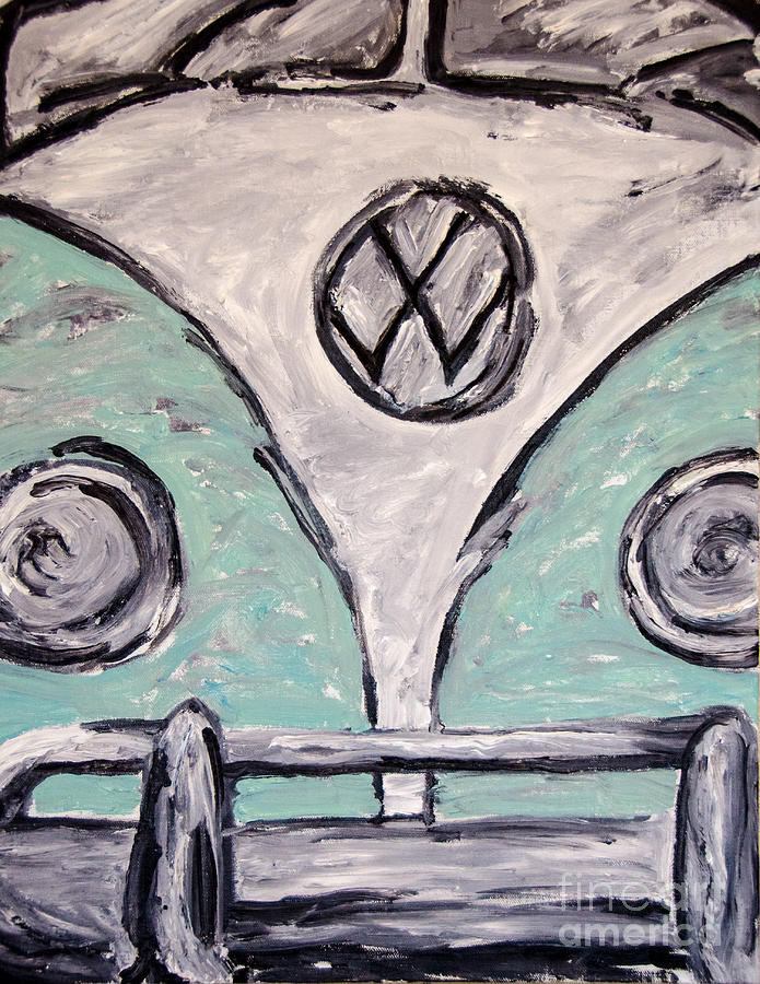 VW Van #1 Painting by Amy Fearn
