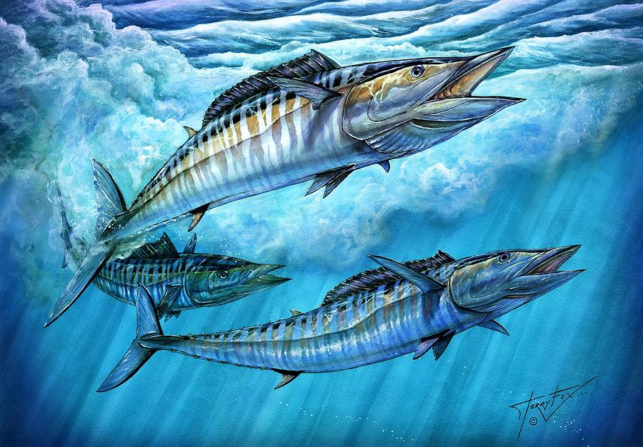 wahoo fish art