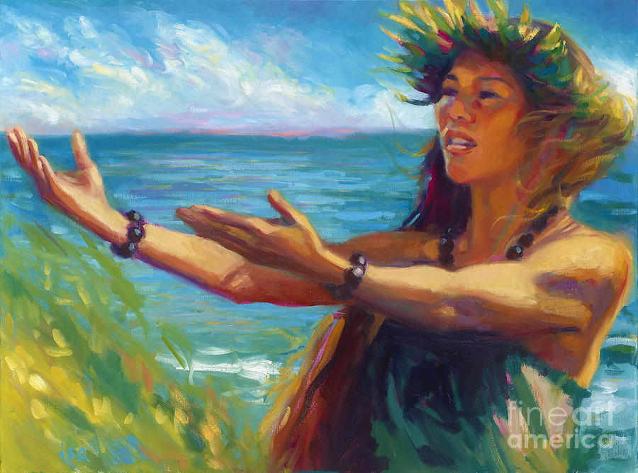 Waiakalua Wind Painting by Isa Maria