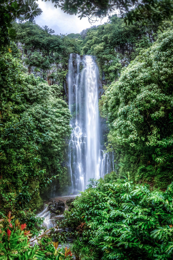 Wailua Falls Maui Photograph by Mike Neal