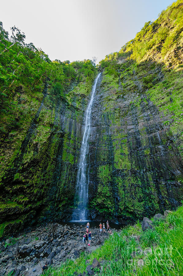 Waimoku Falls on The Road to Hana Maui Hawaii USA #1 Photograph by Don Landwehrle