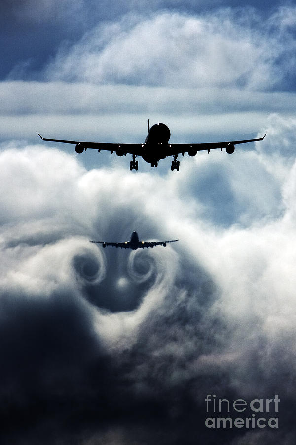 Transportation Photograph - Wake turbulence #1 by Greg Bajor