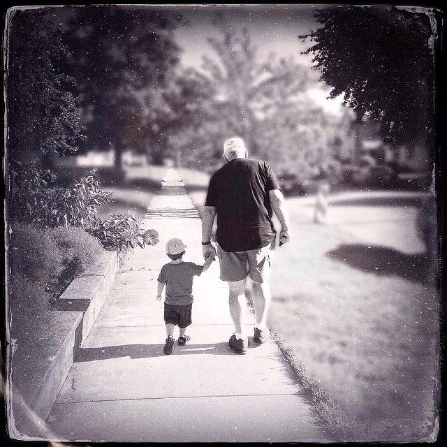 Greenville Photograph - Walking With Grandpa #1 by Natasha Marco