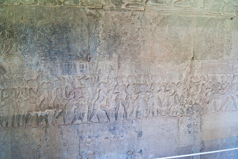 Wall Art in Angkor Wat Photograph by James Gay