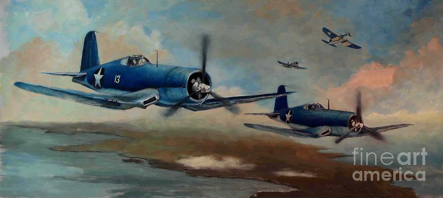 Walshs Flight Color Study #1 Painting by Stephen Roberson