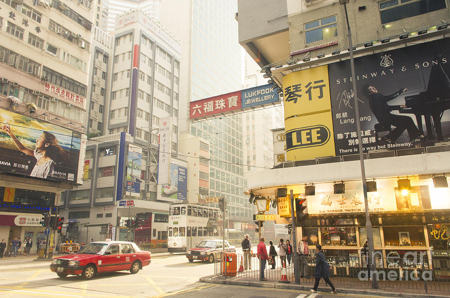 Hong Kong Photograph - wanchai street in Hong Kong #1 by Tuimages  