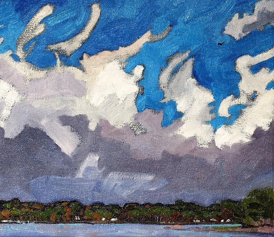 Impressionism Painting - Warm Frontal Rain #1 by Phil Chadwick