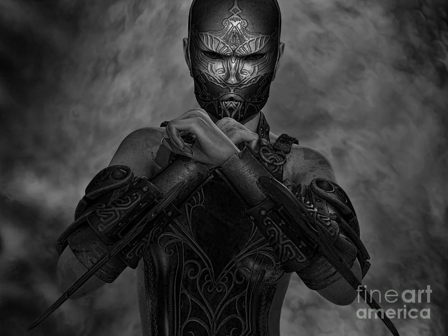 Fantasy Digital Art - Warrior Spirit #1 by Alexander Butler