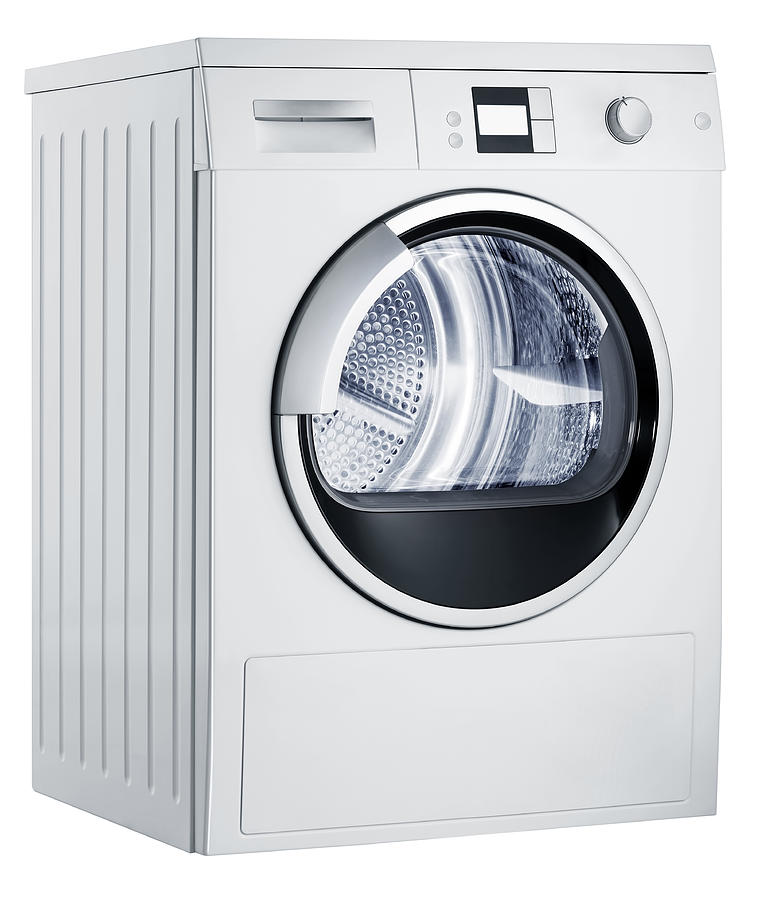 Washing machine (isolated with clipping path over white background) #1 Photograph by JazzIRT