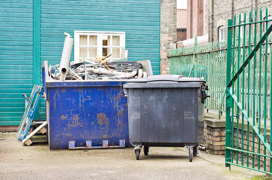 Bed Photograph - Waste skip #1 by Tom Gowanlock