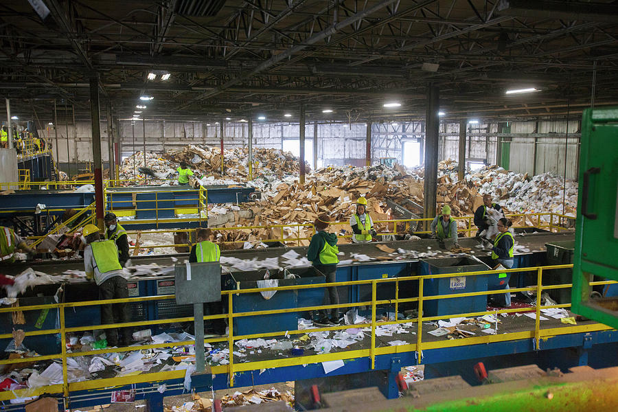 Waste Sorting At A Recycling Centre #1 Photograph by Science Photo Library Waste Sorting At A Recycling Centre #1 Photograph by Science Photo Library