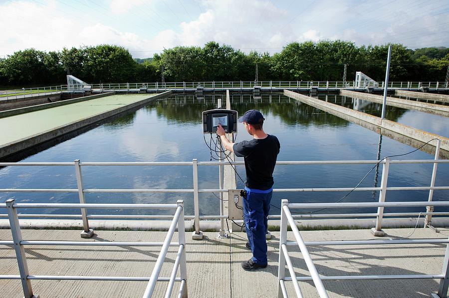 Equipment Photograph - Waste Water Treatment Plant #1 by Thomas Fredberg/science Photo Library