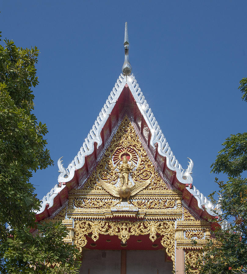 Wat Laksi Ubosot Gable DTHB1429 Photograph by Gerry Gantt