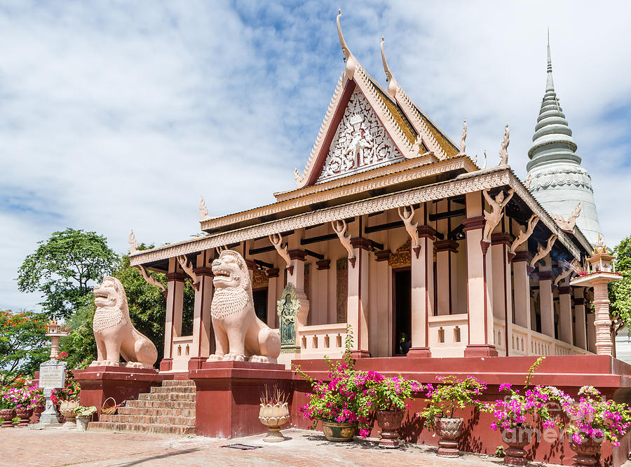 Architecture Photograph - Wat Phnom  #1 by Jennifer Stinson
