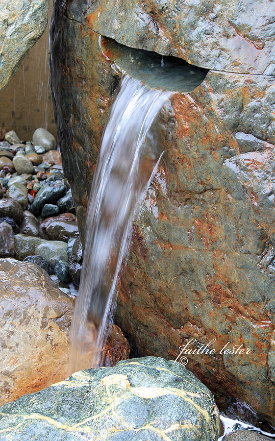 Water and Rocks II Photograph by E Faithe Lester