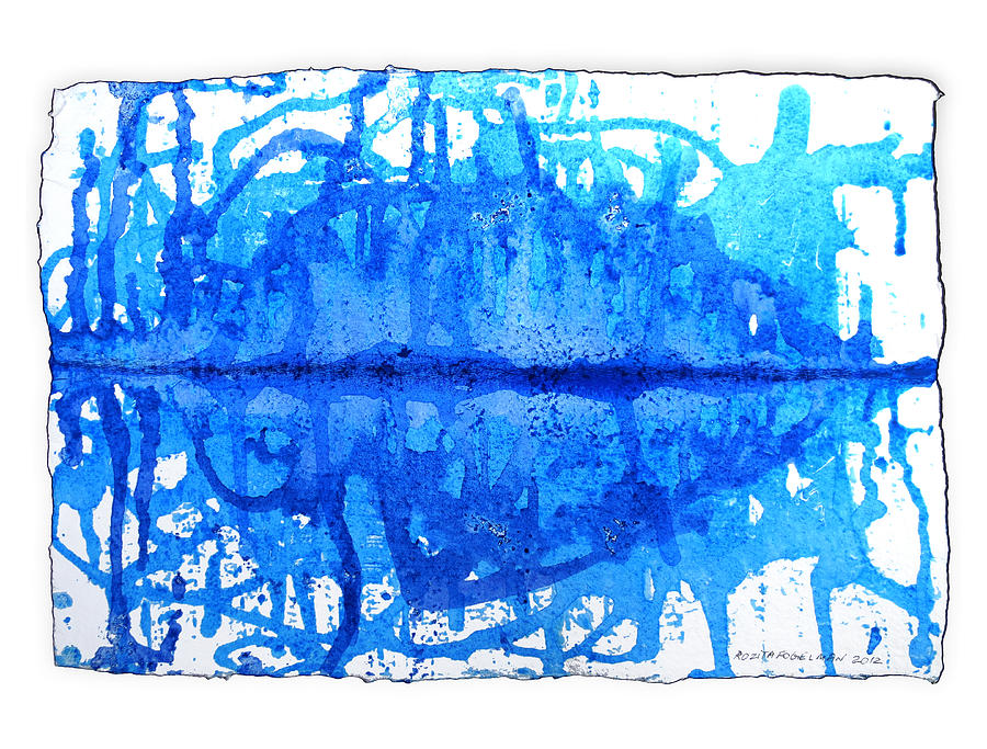 Mixed Media Painting - Water Variations 14 by Rozita Fogelman