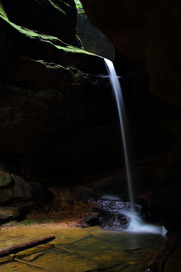 Waterfall at Conkles Hollow at Hocking Hills #1 Photograph by Jetson Nguyen