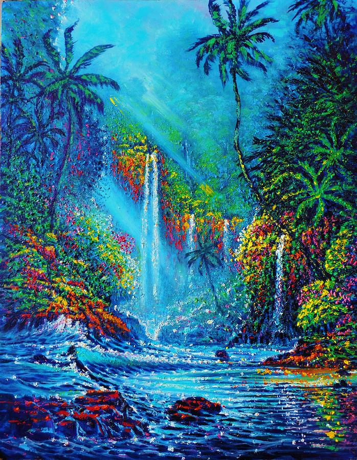 Joseph Ruff waterfall II Painting by Joseph Ruff - Fine Art America