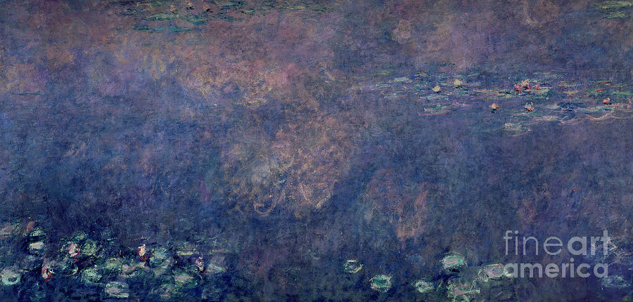 Waterlilies Two Weeping Willows Painting by Claude Monet