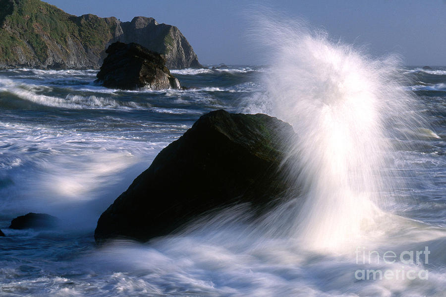 Waves Breaking On Shore #1 Photograph by Jim Corwin