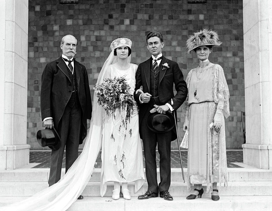 Wedding, 1922 #1 Photograph by Granger