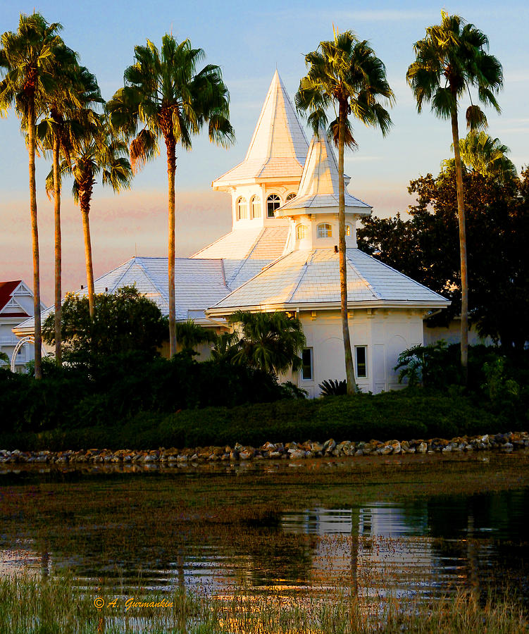 Wedding Pavilion Walt Disney World Orlando Florida Digital Art By