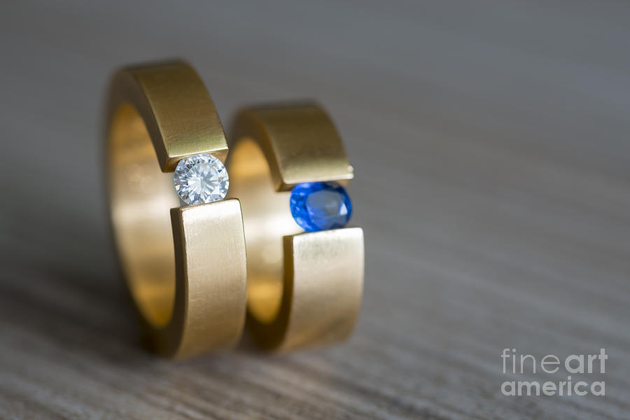 Jewelry Photograph - Wedding rings #1 by Mats Silvan