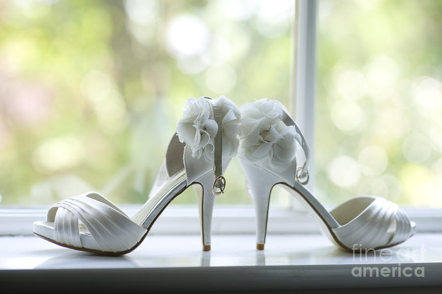Wedding Shoes #1 Photograph by Lee Avison