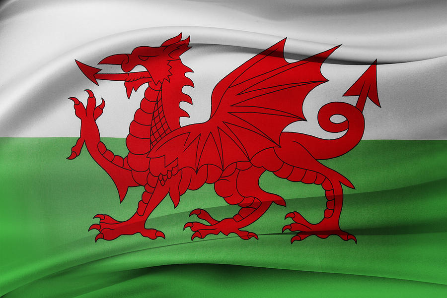 Welsh flag #1 Photograph by Les Cunliffe