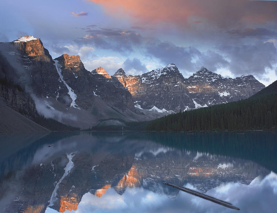 Wenkchemna Peaks And Moraine Lake Banff #1 Photograph by Tim Fitzharris