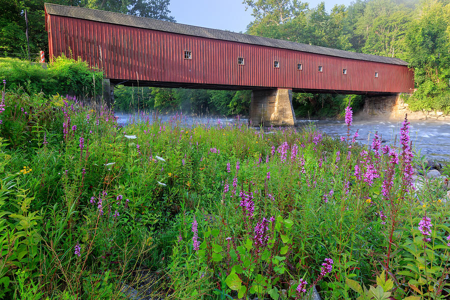West Cornwall Covered Bridge Photograph by Bill Wakeley