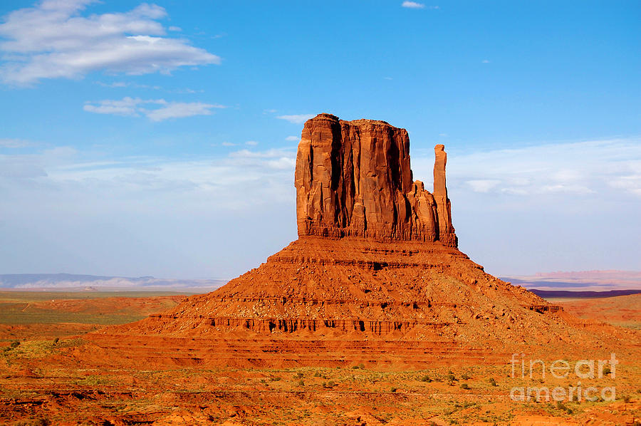 West Mitten At Monument Valley #1 Photograph by Debra Thompson
