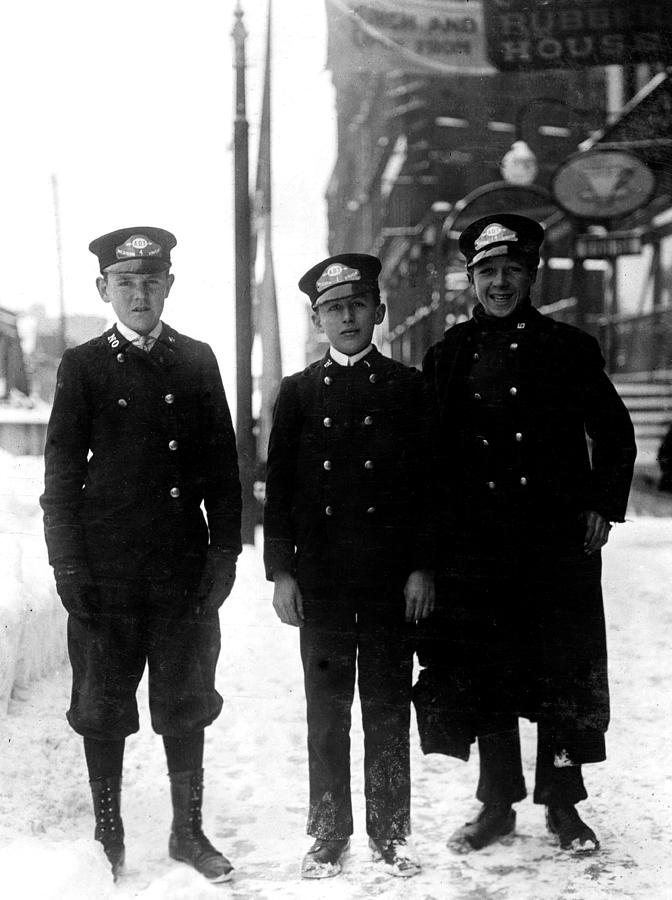 Western Union Messenger Boys, Lewis #1 Photograph by Science Source