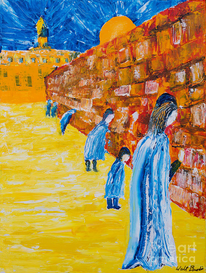 Western Wall Painting by Walt Brodis