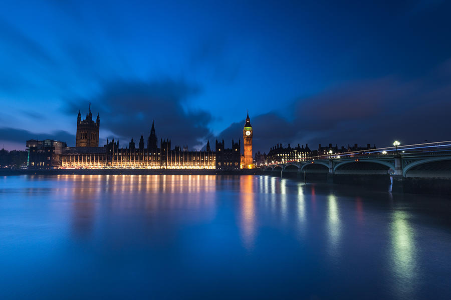 Westminster Photograph - Westminster Blue Hour #2 by Matt Malloy