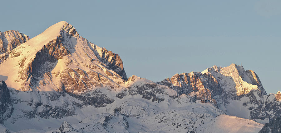 Wetterstein Mountain Range In Winter Photograph By Martin Zwick - Fine 