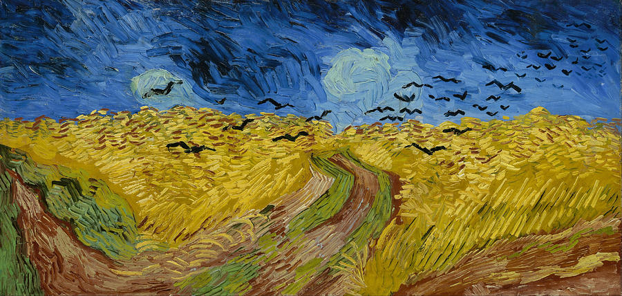Vincent Van Gogh Painting - Wheat Field with Crows #1 by Vincent Van Gogh
