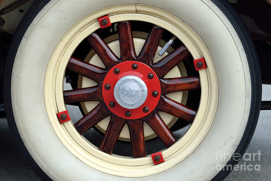 Car Photograph - Wheel of 1930 Dodge DA 6 by George Atsametakis
