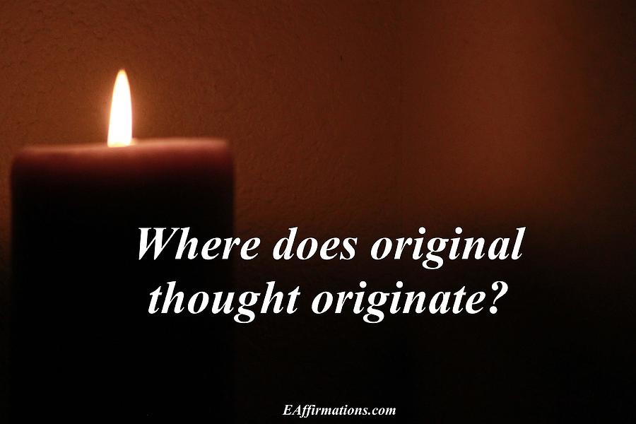 Candle Light Photograph - Where does original thought originate #1 by Pharaoh Martin