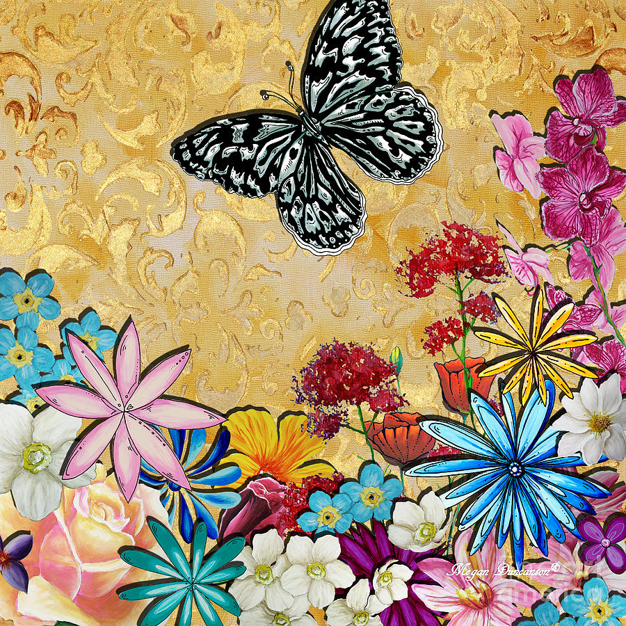 Download Whimsical Floral Flowers butterfly Art Colorful Uplifting ...