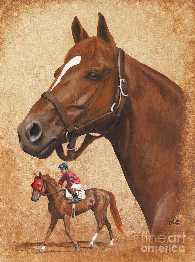 Whirlaway #1 Painting by Pat DeLong