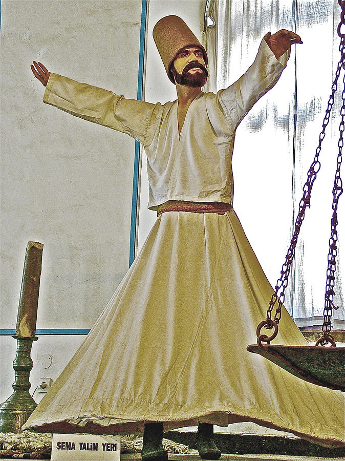 Whirling Dervish Model in Konya-Turkey  #1 Photograph by Ruth Hager