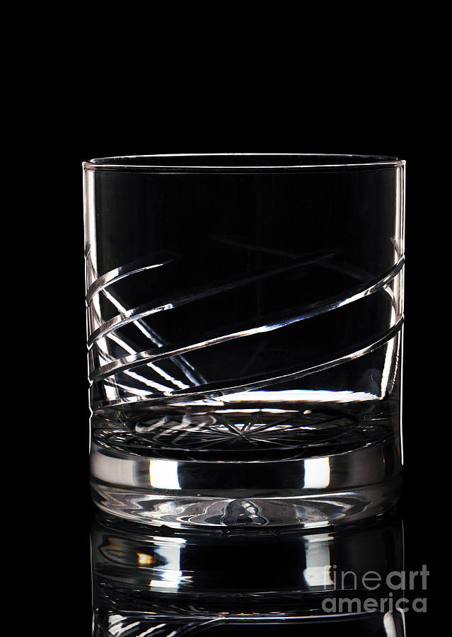 Mirror Photograph - Whiskey glass #1 by Luis Alvarenga