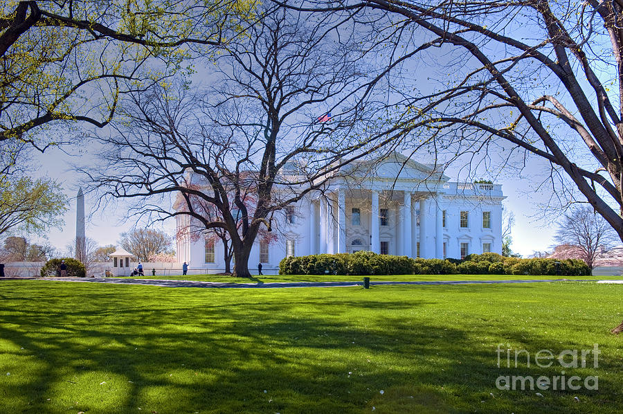 White House Executive  home of the President of the United States Washington DC #1 Photograph by David Zanzinger